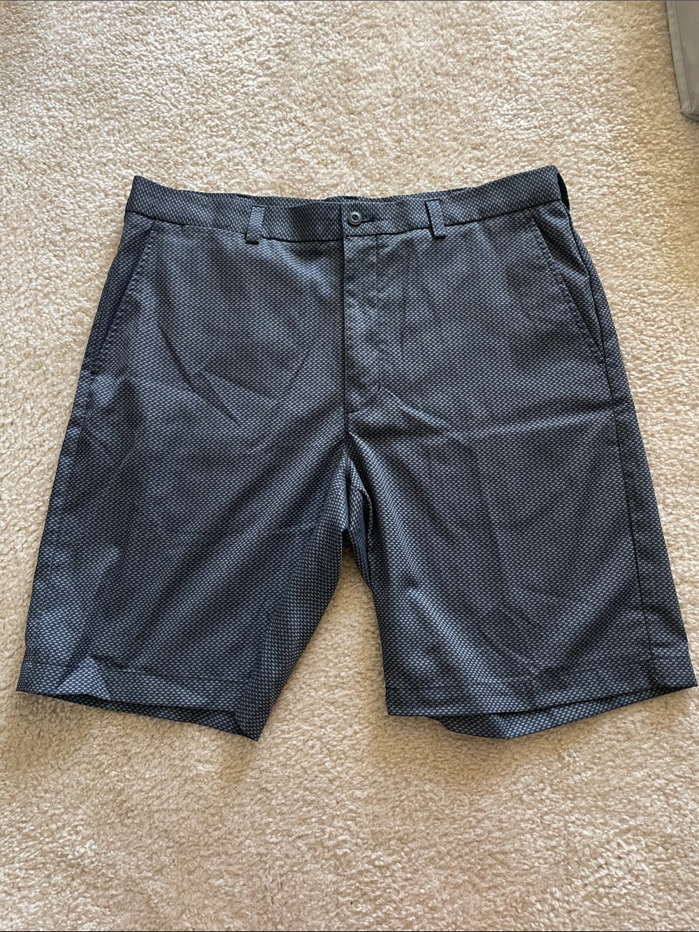 Grand Slam Black Micro-Pattern Shorts